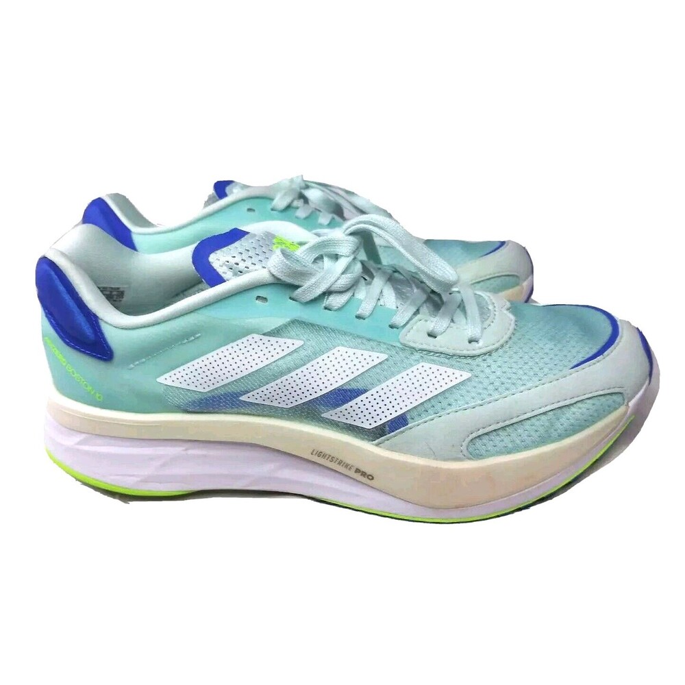 Adidas Adizero Boston 10 Shoes Women’s Size 9 Blue White FZ2496